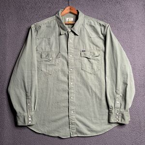 Polo Denim Supply Ralph Lauren Yoke Pearl Snap Front Shirt 2XB Western Cowboy